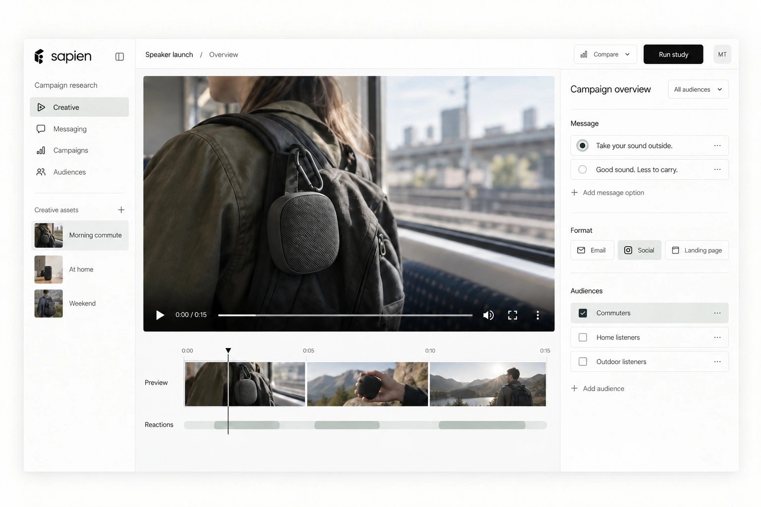Marketing: Find the messages, creatives and audiences most likely to drive purchases. Simulate campaign combinations before launch to decide what to run and who to target.
